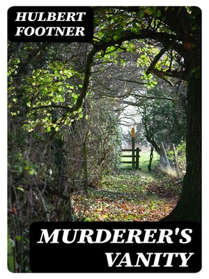 cover image of Murderer's Vanity